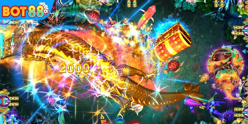 Đồ họa 3D Bắn cá Rồng tại BOT88 tạo nên hình ảnh chân thực