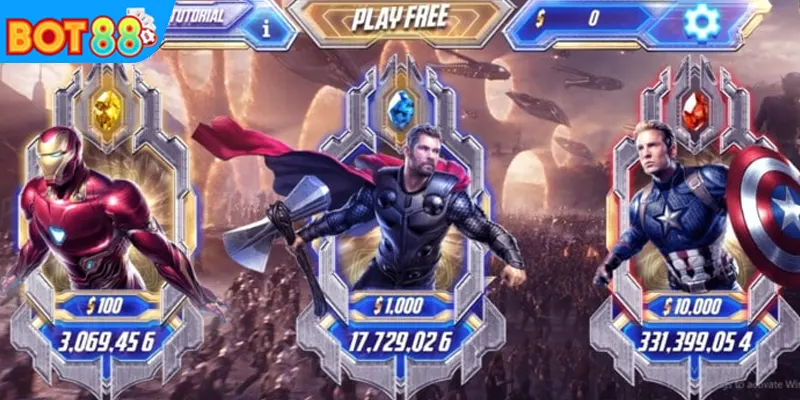 Nổ Hũ Siêu Anh Hùng BOT88 - Chinh Phục Jackpot Siêu Hấp Dẫn