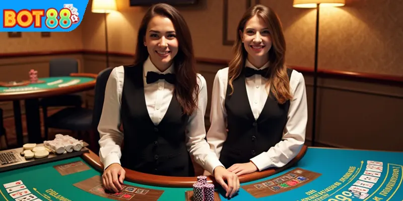 Trải nghiệm nổi bật cùng Live Dealer BOT88